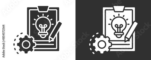 Concept Icon Set Vector Collection Isolated In Black And White