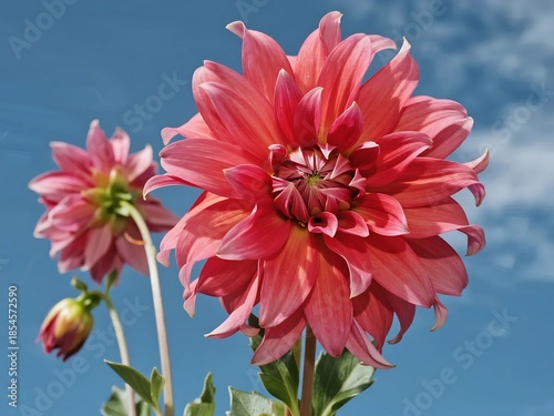 Dahlia Collarete and anemone