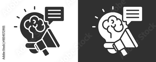 Campaign Icon Set Vector Collection Isolated In Black And White