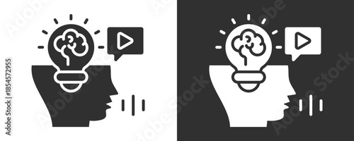 Idea Icon Set Vector Collection Isolated In Black And White