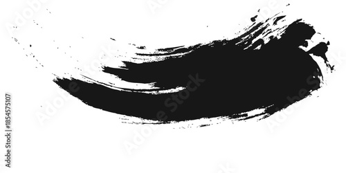 Scary face black cat vector illustration in black ink splash splatter texture