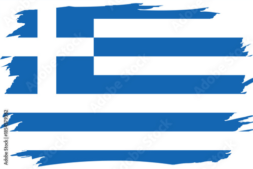 Flag of Greece. Greek national symbol in official colors. Template icon. Abstract vector background.