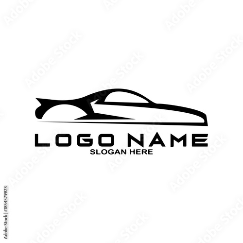 Car icon, car logo template. Racing cars, modified cars.