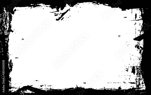 Grunge abstract frame background with dirt, graphite texture, black frame, banner resource with framed effect. Space for text