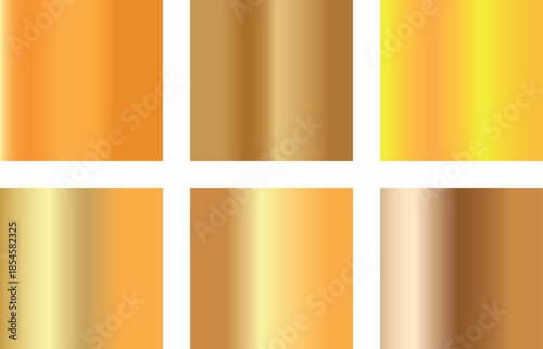 Golden color palette swatches