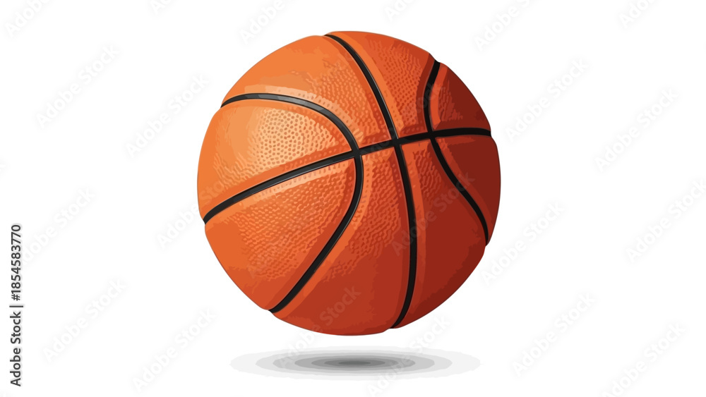 Fototapeta premium Basketbal isolated on transparent most popular basketball png isolated on transparent
