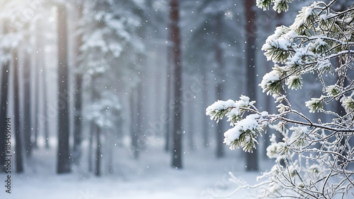 Vertical Winter Snow Background for Mobile Wallpapers and Reels