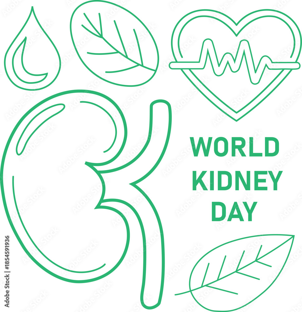 Obraz premium World Kidney Day vector