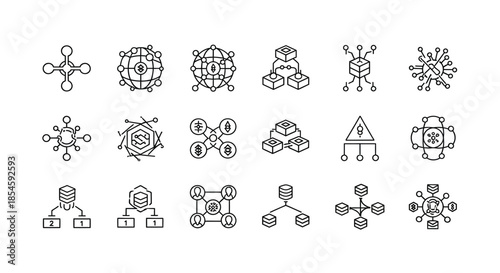 Collection of geometric shapes and structures