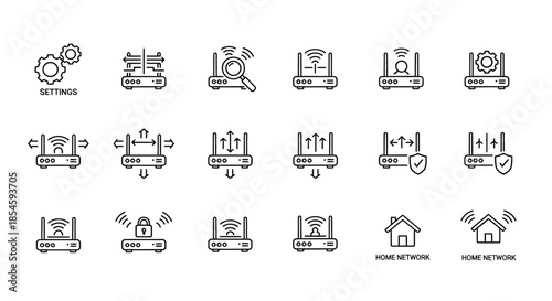 Smart home network settings and status