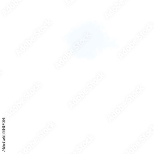 Dense White Smoke Explosion Effect Isolated