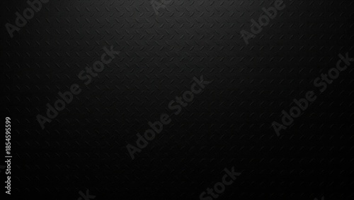Dark black steel plate with diamond plate pattern