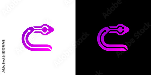 Minimal Cobra Head Letter C L...