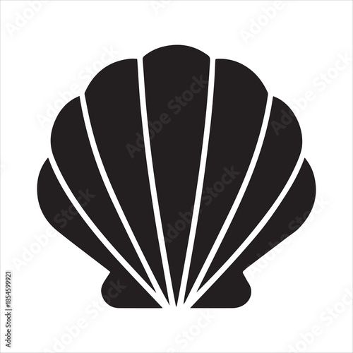 Seashell Simple Icon Vector Illustration