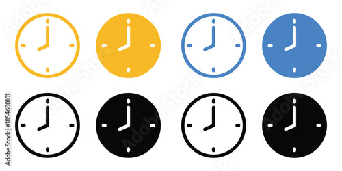 watch, clock timer vector icon