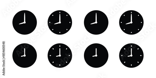 watch, clock timer vector icon