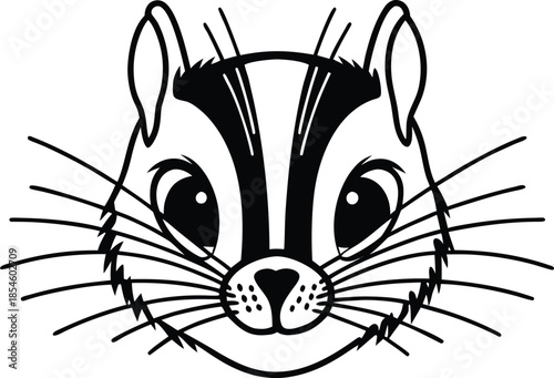 squirrel icon silhouette vector illustration
