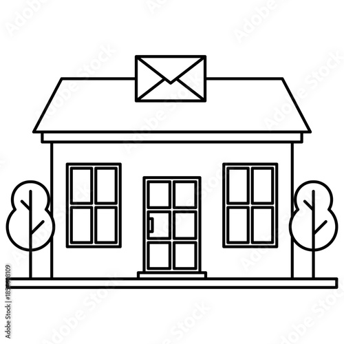post office illustration 