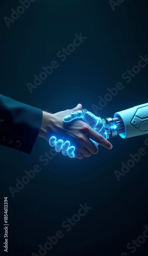 Human and Artificial Intelligence Collaboration Concept – Future Technology Innovation