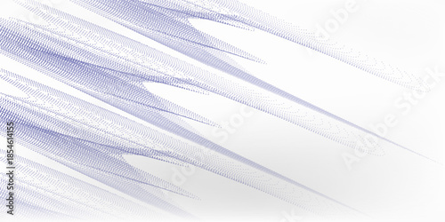 Wave line of flowing particles abstract vector background, smooth curvy shape dots fluid array. shape dynamic pattern good nice art