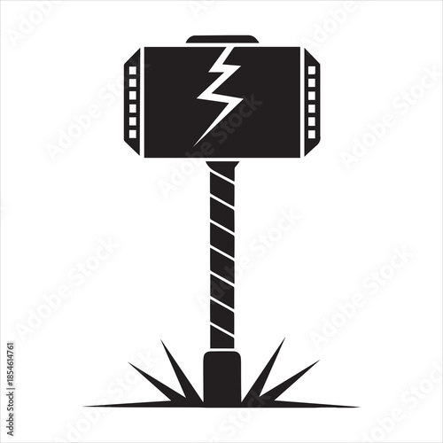 Mjolnir Thorns Hammer With Circuit Board Lightning