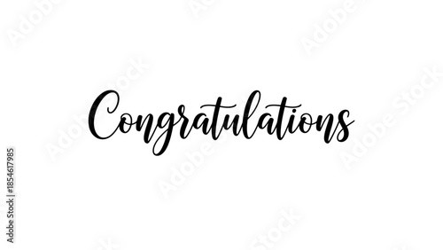 Congratulations Calligraphy Text - Elegant and Formal Greeting for Special Occasions