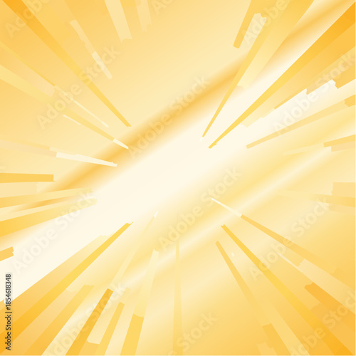 Abstract background with light yellow and orange rays emanating from the center.