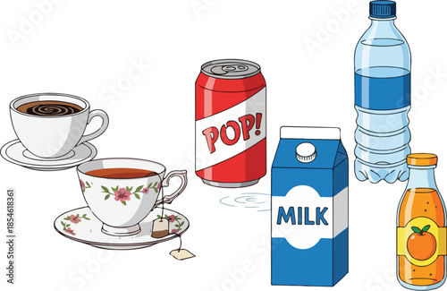 Assorted Beverages for Refreshment and Enjoyment