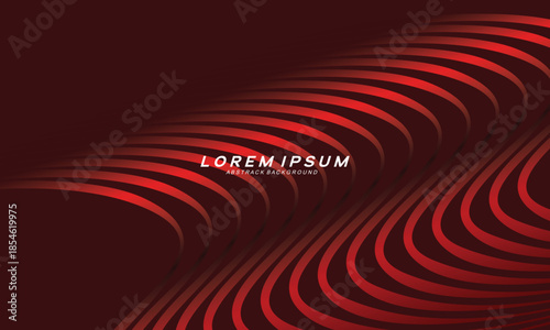 Abstract red glowing geometric lines on dark red background. Modern shiny red curved lines pattern. Futuristic technology concept, suitable for covers, posters, banners, brochures, websites, etc.	
