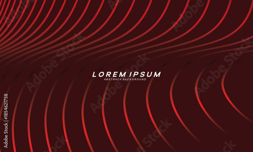 Abstract red glowing geometric lines on dark red background. Modern shiny red curved lines pattern. Futuristic technology concept, suitable for covers, posters, banners, brochures, websites, etc.	
