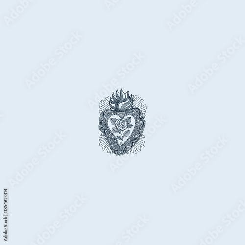 THESE HIGH QUALITY SACRED HEART JESUS VECTOR FOR USING VARIOUS TYPES OF DESIGN WORKS LIKE T-SHIRT, LOGO, TATTOO AND HOME WALL DESIGN