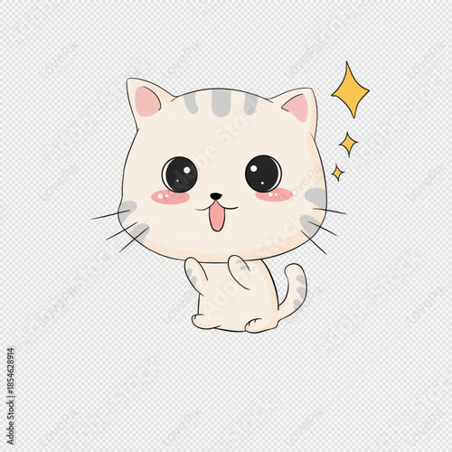 A Kawai Cat Illustration