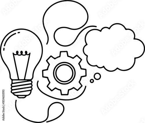 Creative Idea Generation with Gears and Light Bulb
