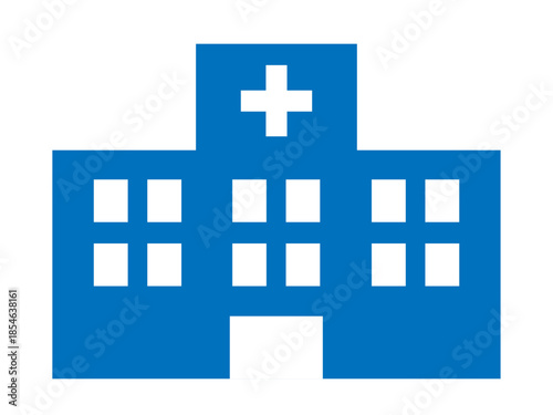 病院のシルエット（医療機関のアイコン）