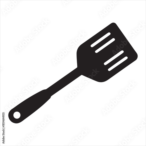 Spatula Silhouette Vector Illustration