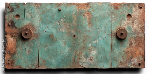 Weathered iron surface showcasing organic oxidation and aged texture