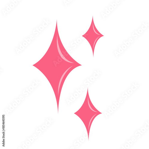 Floating Pink and Red Heart decoration. valentine day concept