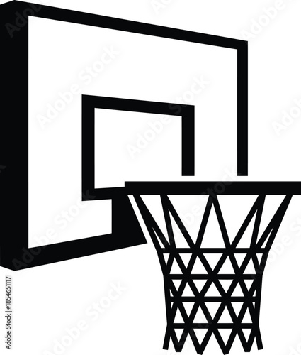 Basketball hoop clipart silhouette