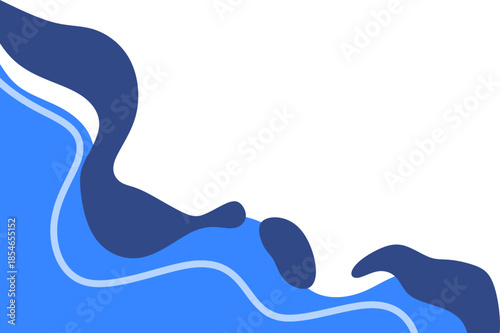 Abstract Wave Corner Shape