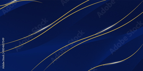 premium background design with diagonal dark blue and gold line pattern. vector horizontal template for digital lux business banner, formal invitation,aeps.10.