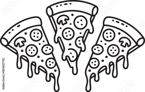 This is Eye Soothing & Minimalist Icon Design for National Cheese Pizza Day