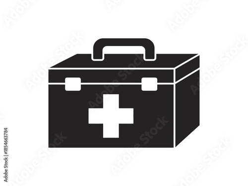 Medical First Aid Kit Icon Vector – Emergency Healthcare Toolbox Symbol
