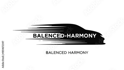 Sleek automotive silhouette symbolizing speed and motion