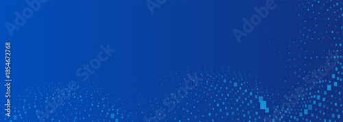 Blue Tech Finance Fintech Background Abstract Pixel Pattern. Abstract Business Tech Science Vector Backdrop.modern design elegant