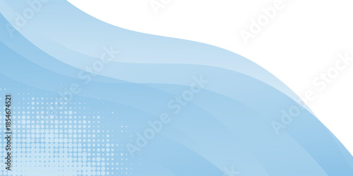 Ilustrasi vektor konsep latar belakang gelombang abstrak biru modern