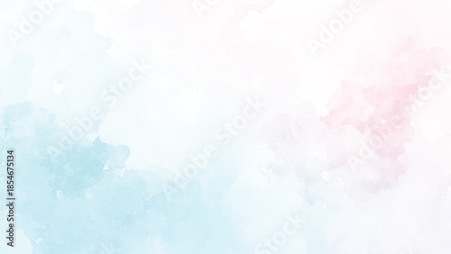 Fantasy smooth light pink, purple shades and blue watercolor paper textured illustration for grunge design, vintage card, templates. Pastel ink colors wet effect hand drawn canvas aquarelle background