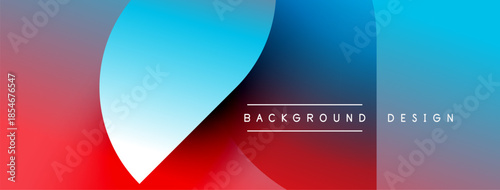 Abstract gradient background. Red, blue hues blend smoothly. Modern design elements present simple text overlay. Visually appealing composition.