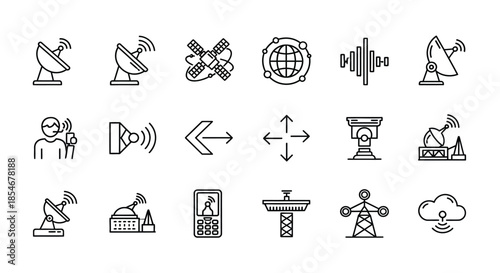 Illustrations of various communication devices and concepts