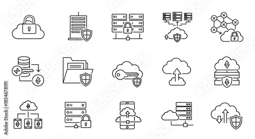 Illustrations of cloud security measures