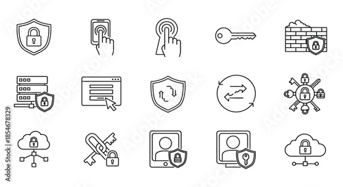 Illustrations of various cybersecurity concepts